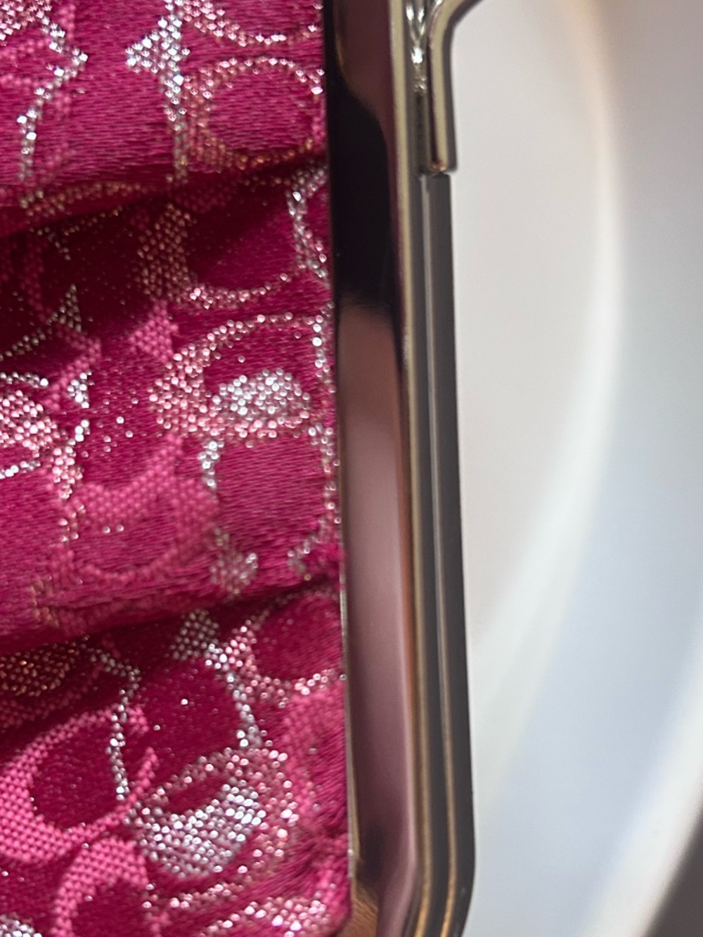 NWT Coach Raspberry Lurex Wristlet and Kisslock Pouch Duo - Picture 5 of 7
